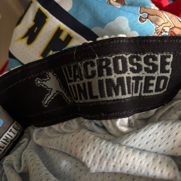 Lacrosse Unlimited FLYING SQUIRRELS Youth Size LG Drawstring Waist Shorts #F - Picture 8 of 10